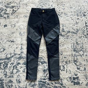 Tart Leather Stripped Leggings